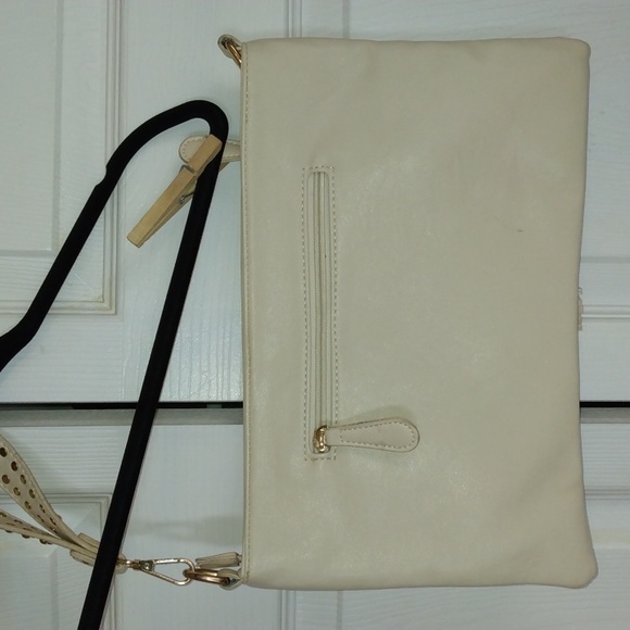 Temptation Italy beige envelope clutch purse NWoT - Picture 6 of 16